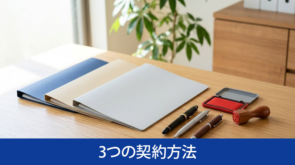 遠方の不動産を売却する3つの契約方法