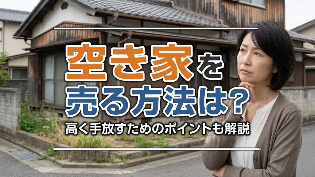 空き家を売る方法は?高く手放すためのポイントも解説