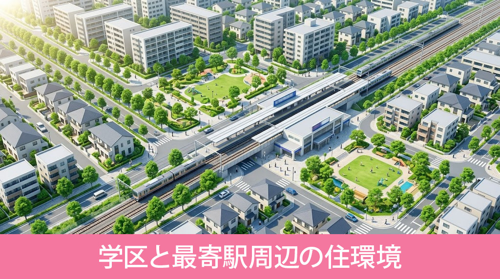 「尼崎市立小田中学校」の学区と最寄駅周辺の住環境