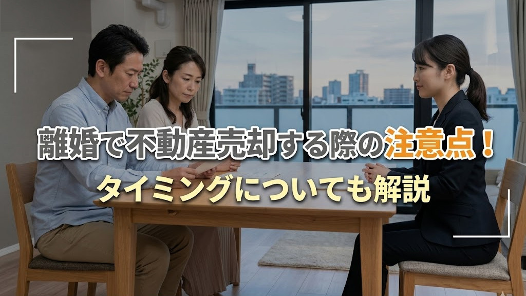 離婚で不動産売却する際の注意点!タイミングについても解説