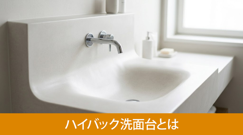 ハイバック洗面台とは
