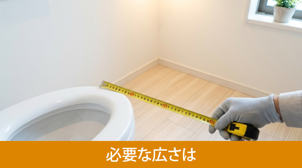 トイレのリフォームで必要な広さは