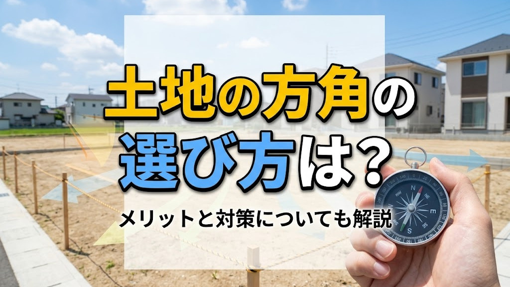 土地の方角の選び方は?メリットと対策についても解説