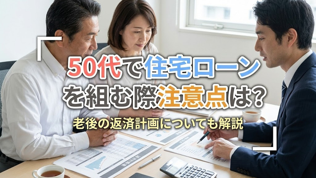 50代で住宅ローンを組む際の注意点は?老後の返済計画についても解説