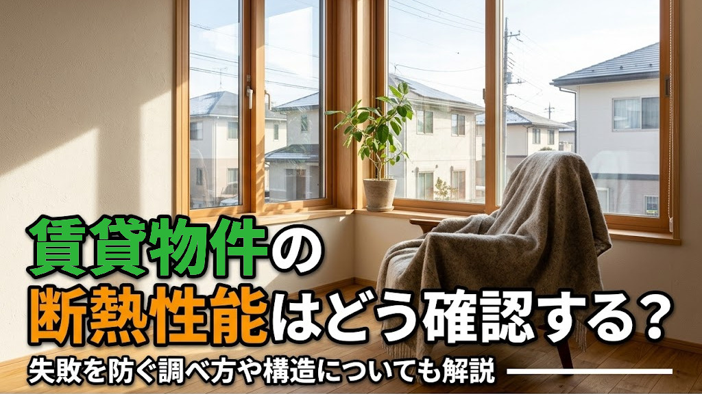 賃貸物件の断熱性能はどう確認する?失敗を防ぐ調べ方や構造についても解説