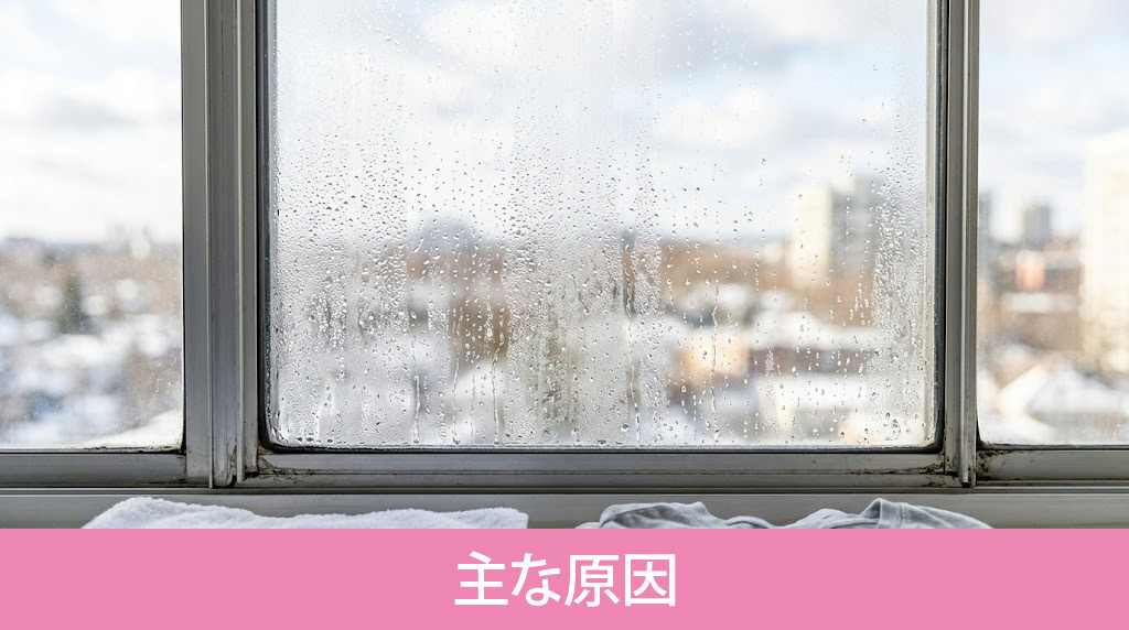 不動産に結露が発生してしまう主な原因