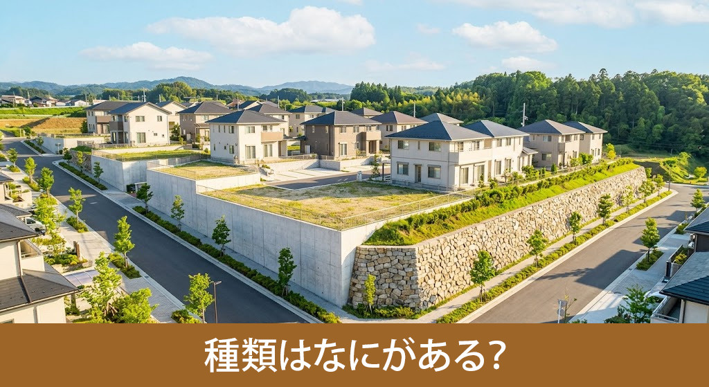 擁壁工事の種類はなにがある?