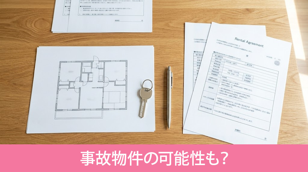 相場より安すぎる場合は事故物件の可能性も?