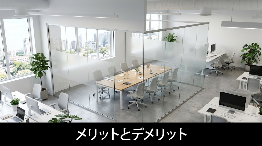 ガラスパーテーションのメリットとデメリット