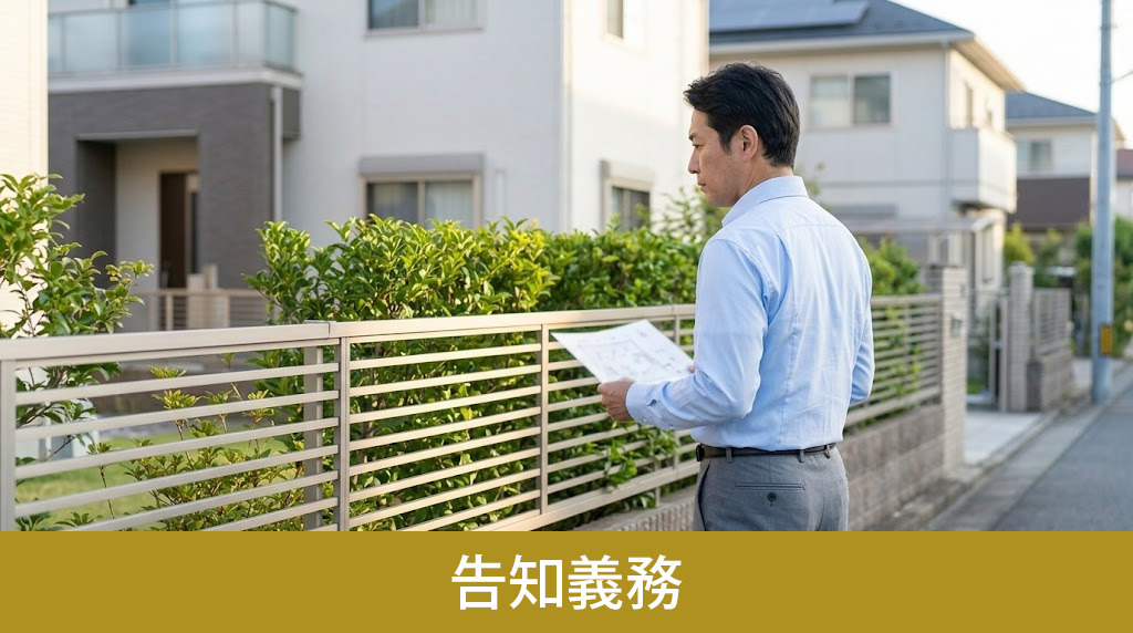 近隣トラブルのある物件を売却する際の告知義務