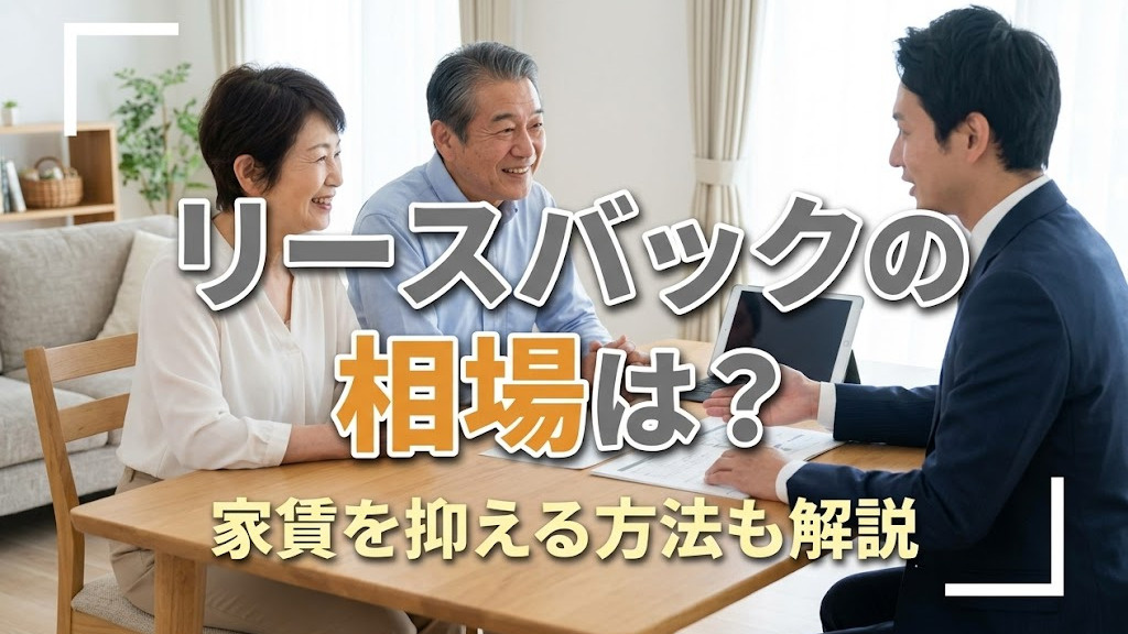 リースバックの相場は?家賃を抑える方法も解説