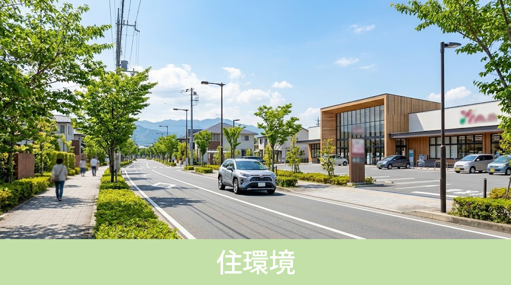 諏訪市の住みやすさを支える住環境