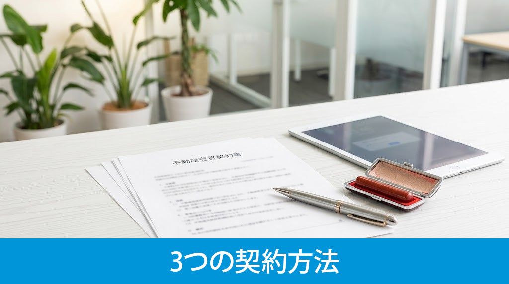 遠方にある不動産を売却する3つの契約方法