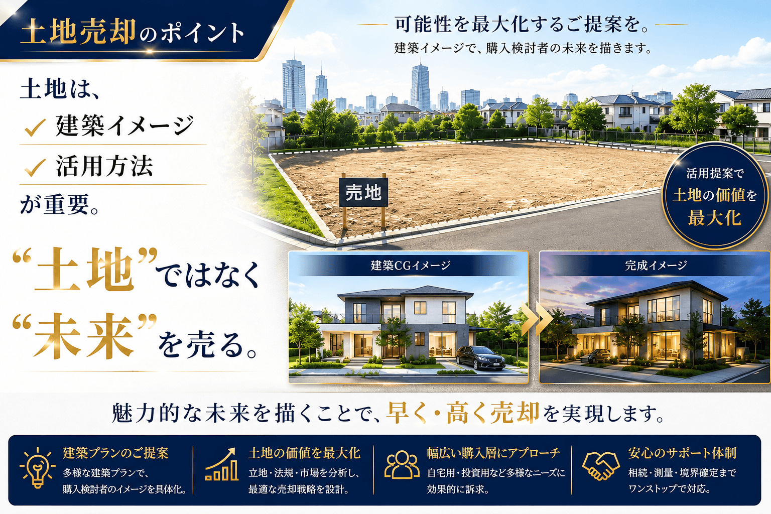 土地売却の注意点