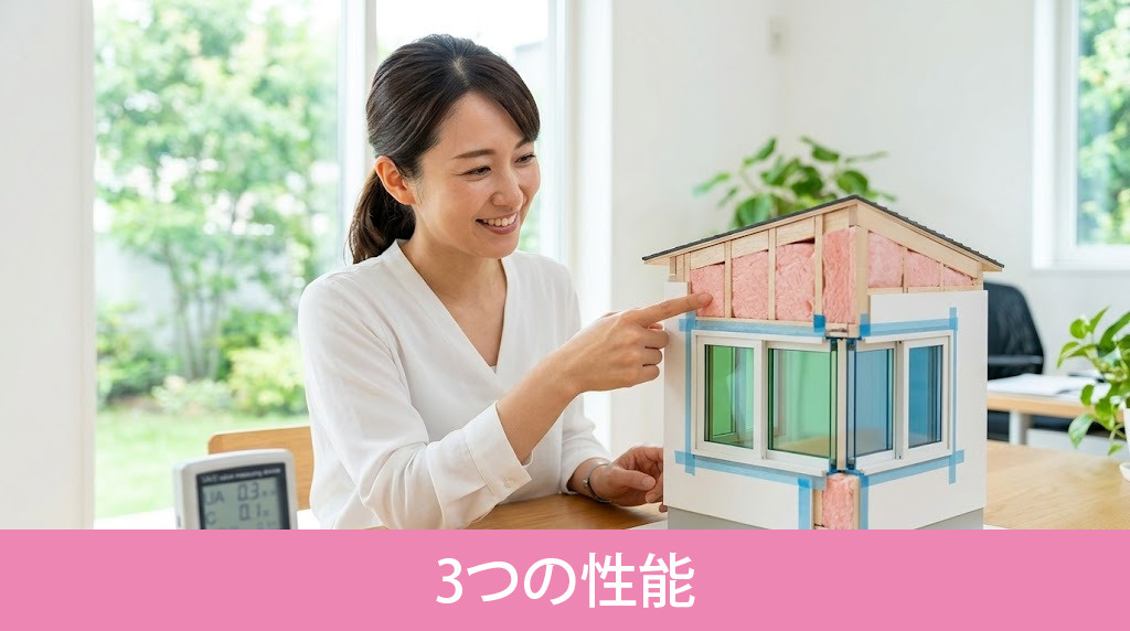 省エネ住宅に欠かせない3つの性能