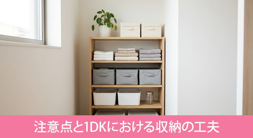 失敗しないための注意点と1DKにおける収納の工夫