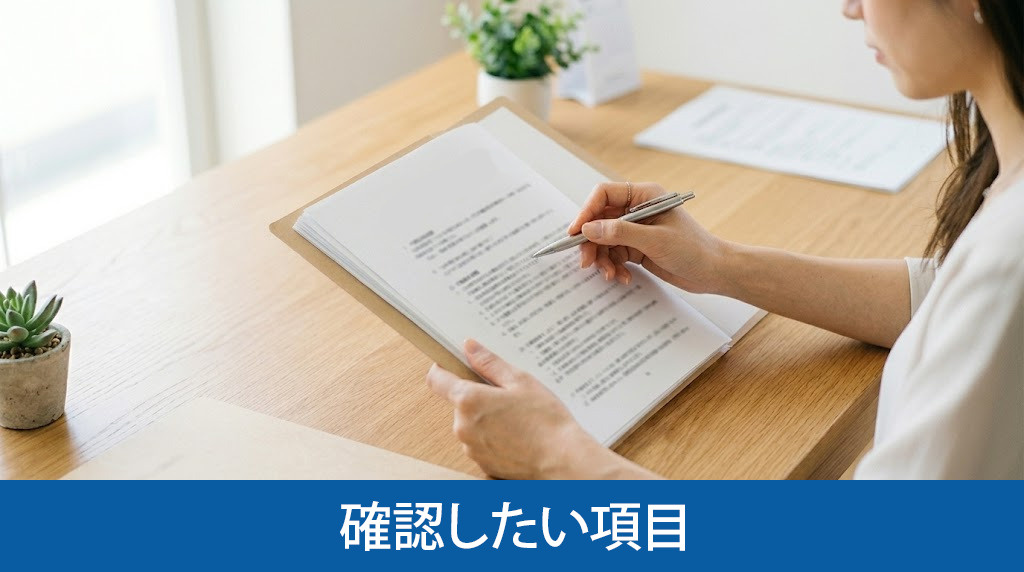 リースバックの売買契約で確認したい項目
