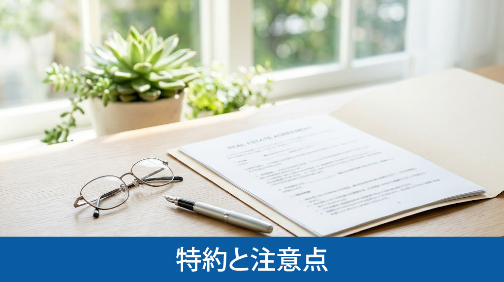 リースバックの契約書に盛り込まれる特約と注意点