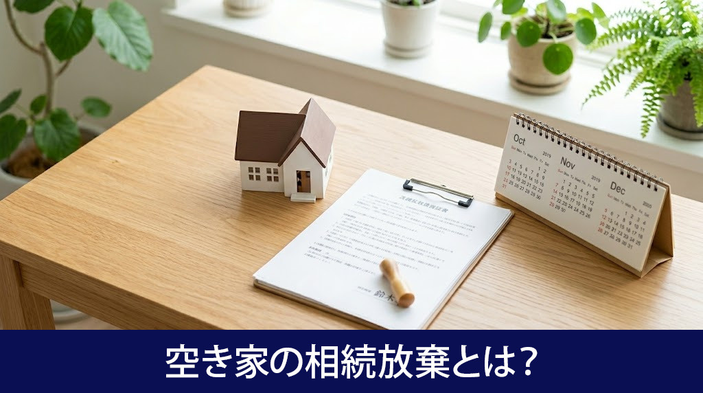 空き家の相続放棄とは?権利の扱い・「空き家のみ」放棄・3か月ルールを解説