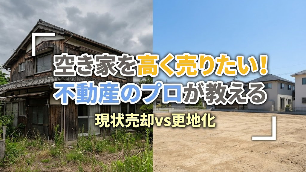 空き家を高く売りたい!不動産のプロが教える「現状売却vs更地化」