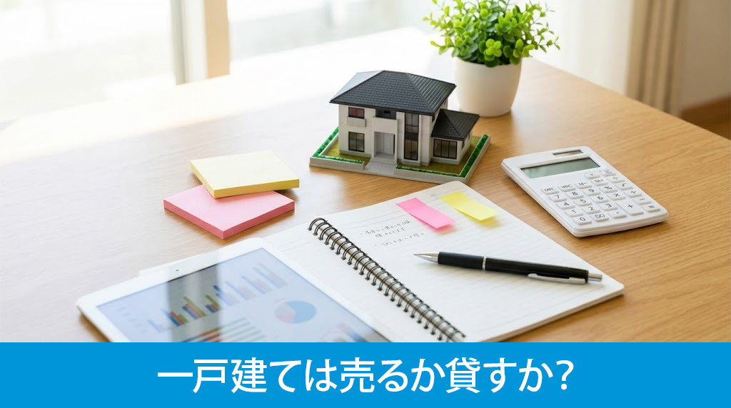 一戸建ては売るか貸すか?どっちかを判断するためのポイント