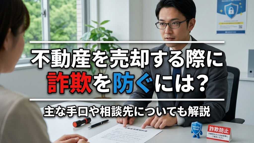 不動産を売却する際に詐欺を防ぐには?主な手口や相談先についても解説