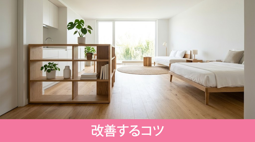 ワンルームを快適なレイアウトに改善するコツ