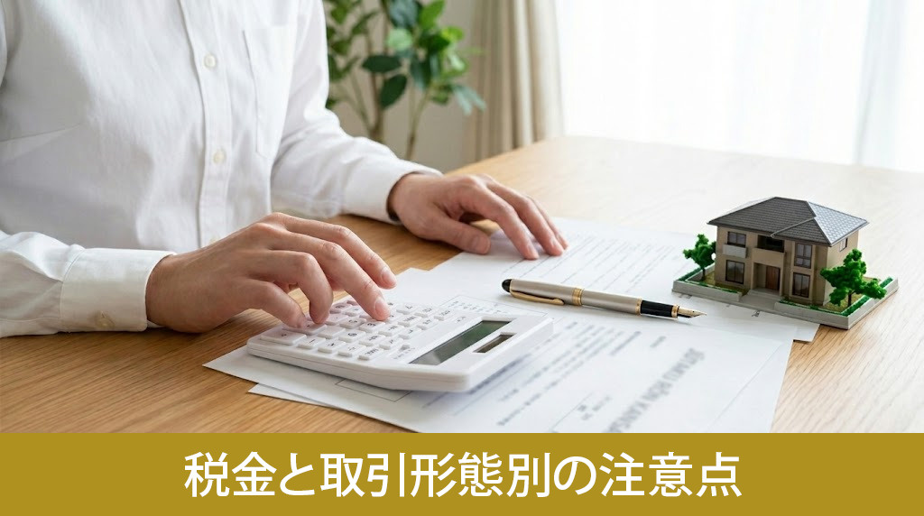 任意売却でかかる税金と取引形態別の注意点