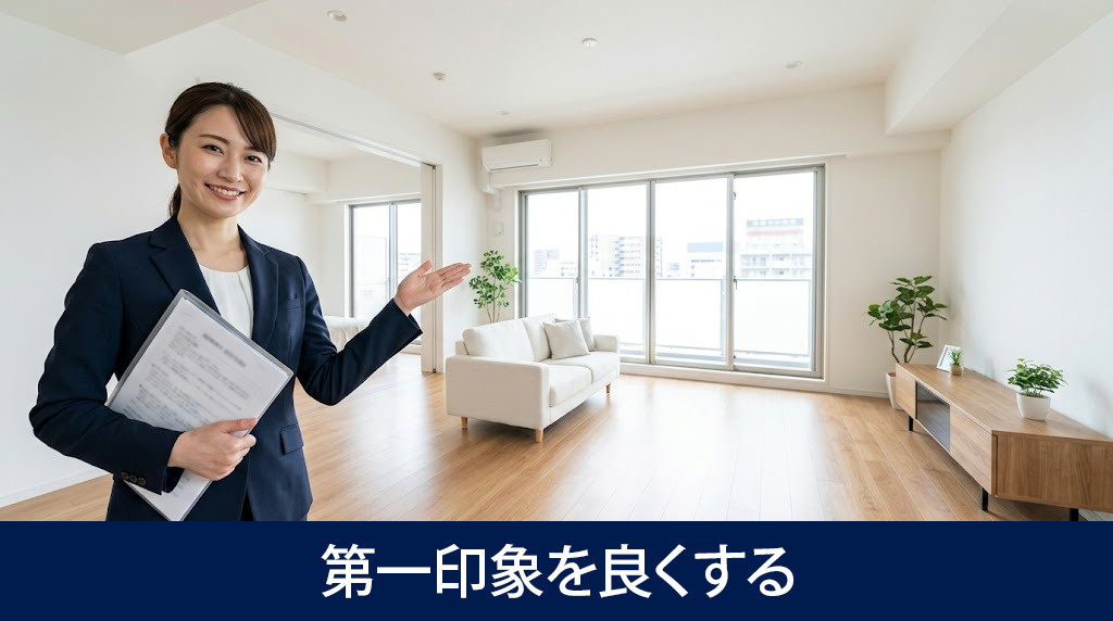 空室対策②内見時の第一印象を良くする