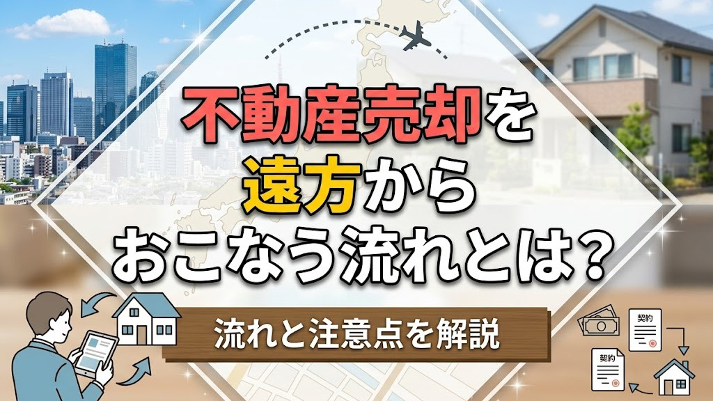 不動産売却を遠方からおこなう流れとは?流れと注意点を解説