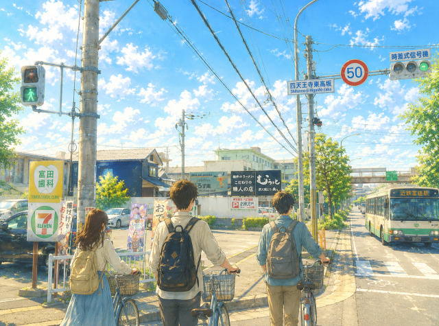 富雄駅から近畿大学農学部への通学ルートイメージ図