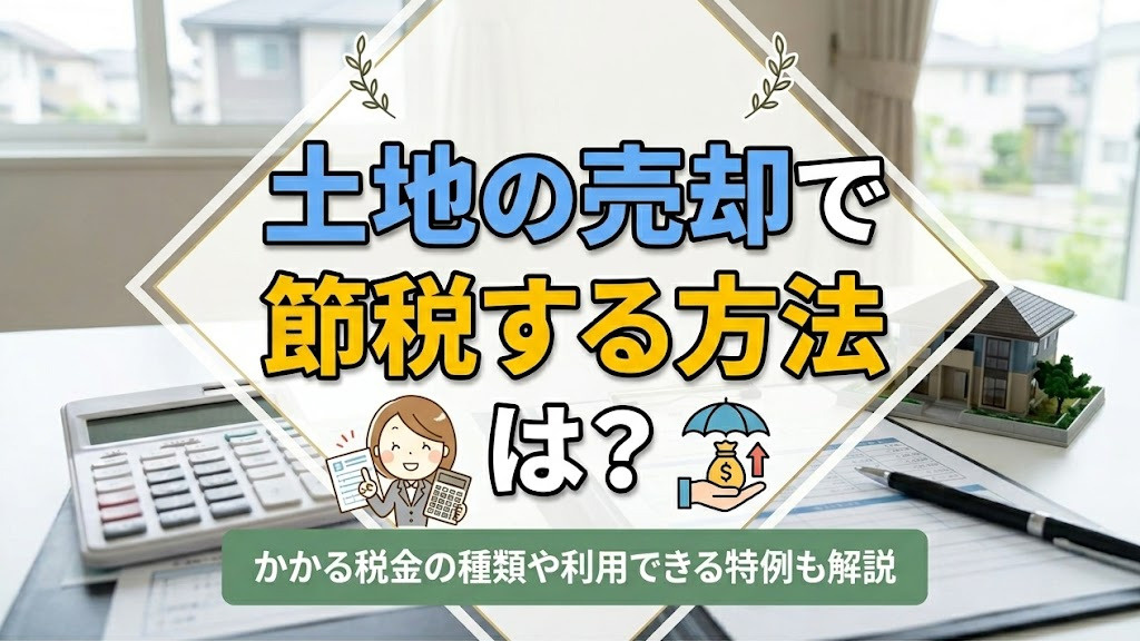土地の売却で節税する方法は?かかる税金の種類や利用できる特例も解説