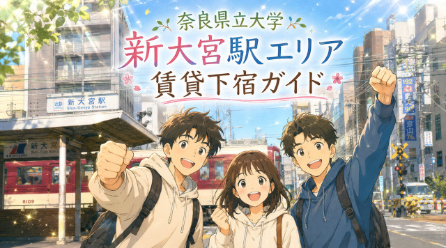 奈良県立大学周辺の新大宮駅エリアで探す一人暮らし向け賃貸物件お部屋探しガイド