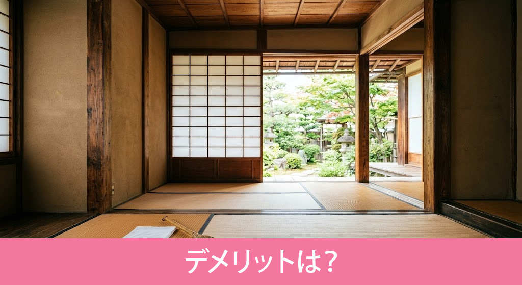 古い和室のデメリットは?