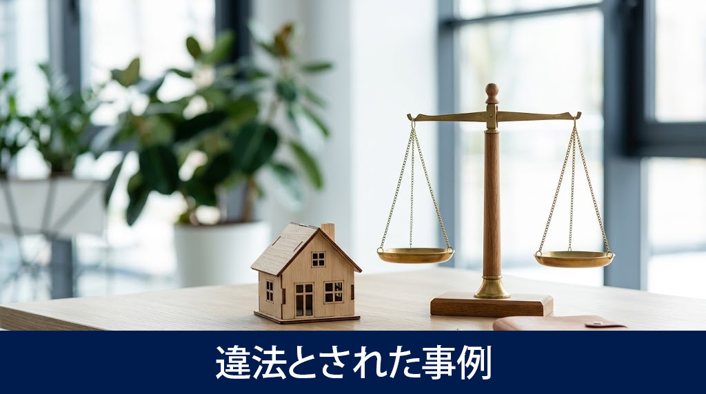令和4年の判決で違法とされた事例