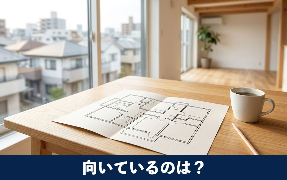 2階リビングのリノベーションが向いているのは?