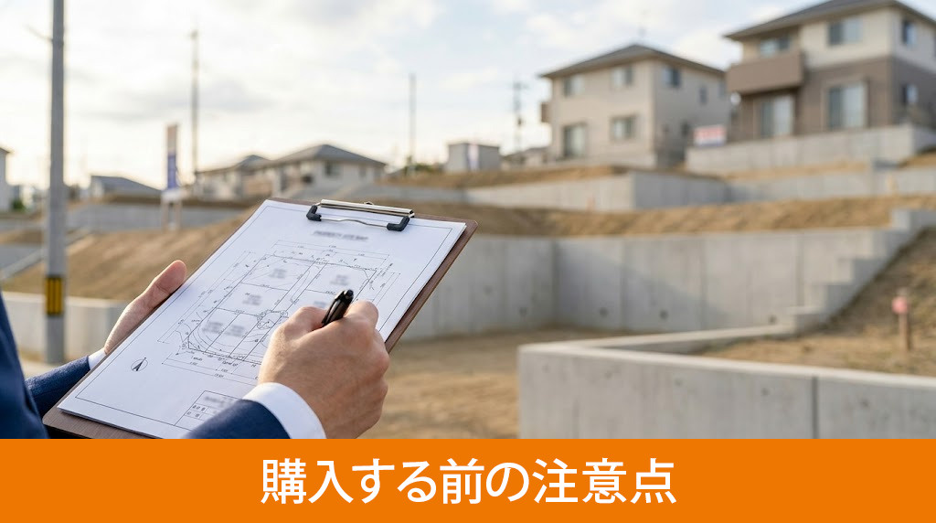 高低差のある土地を購入する前の注意点