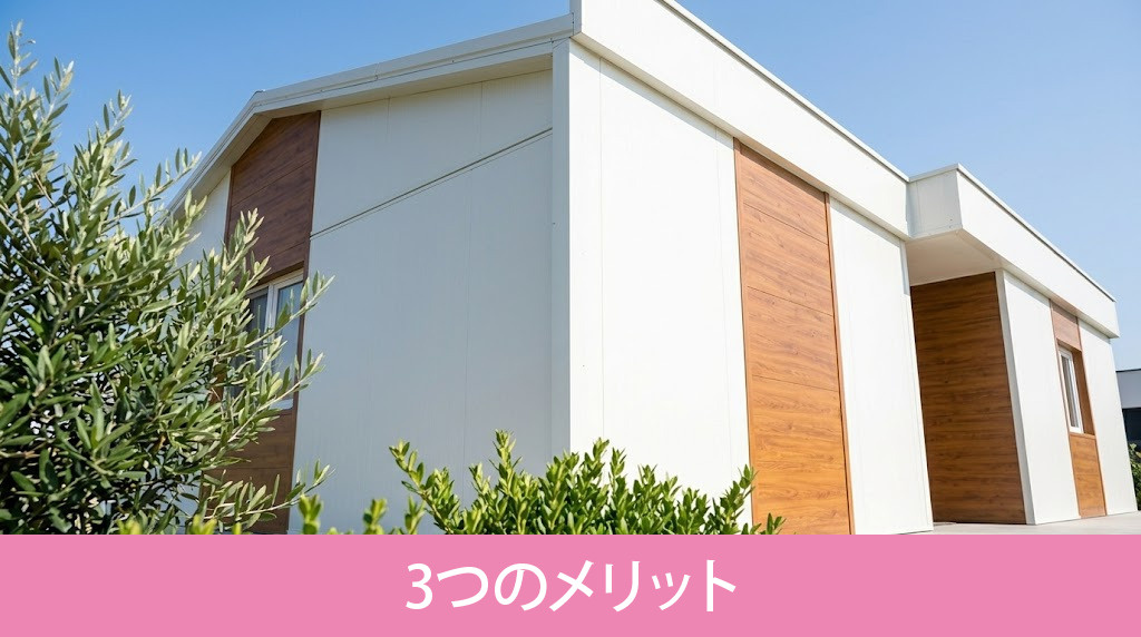 プレハブ住宅の建築で得られる3つのメリット