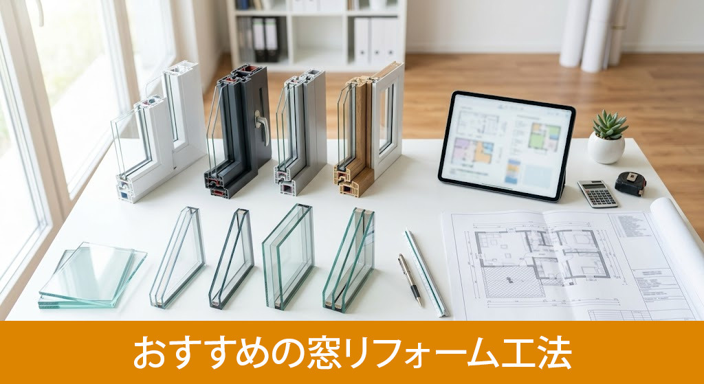 目的別で選ぶ!おすすめの窓リフォーム工法