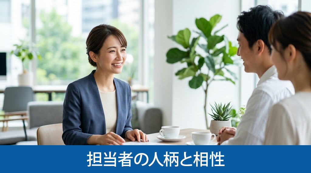 担当者の人柄と相性