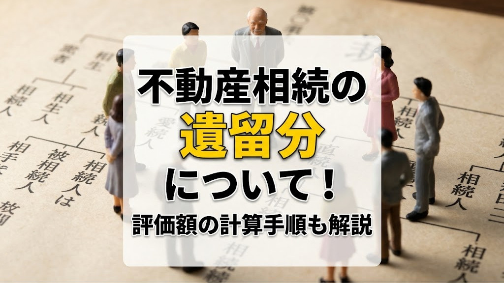 【6月2週目 編集中】不動産相続の遺留分について!評価額の計算手順も解説
