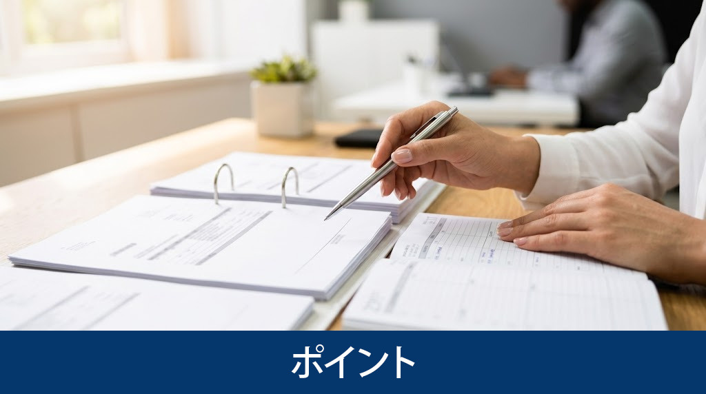 控除を適用するためのポイント