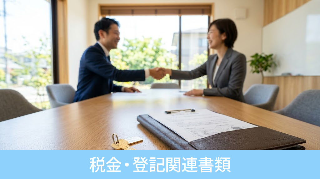 決済・引渡し日に求められる税金・登記関連書類