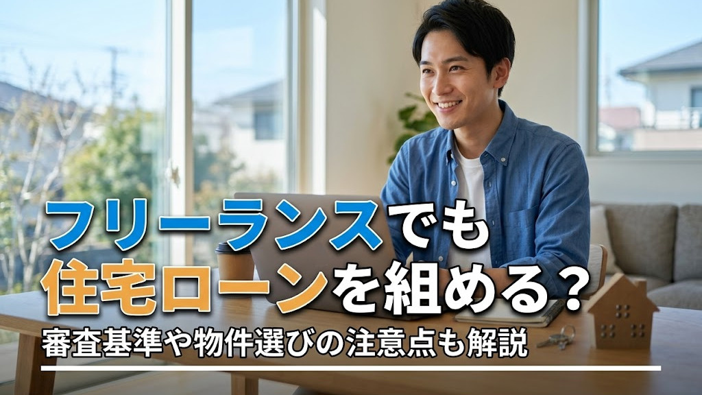 フリーランスでも住宅ローンを組める?審査基準や物件選びの注意点も解説