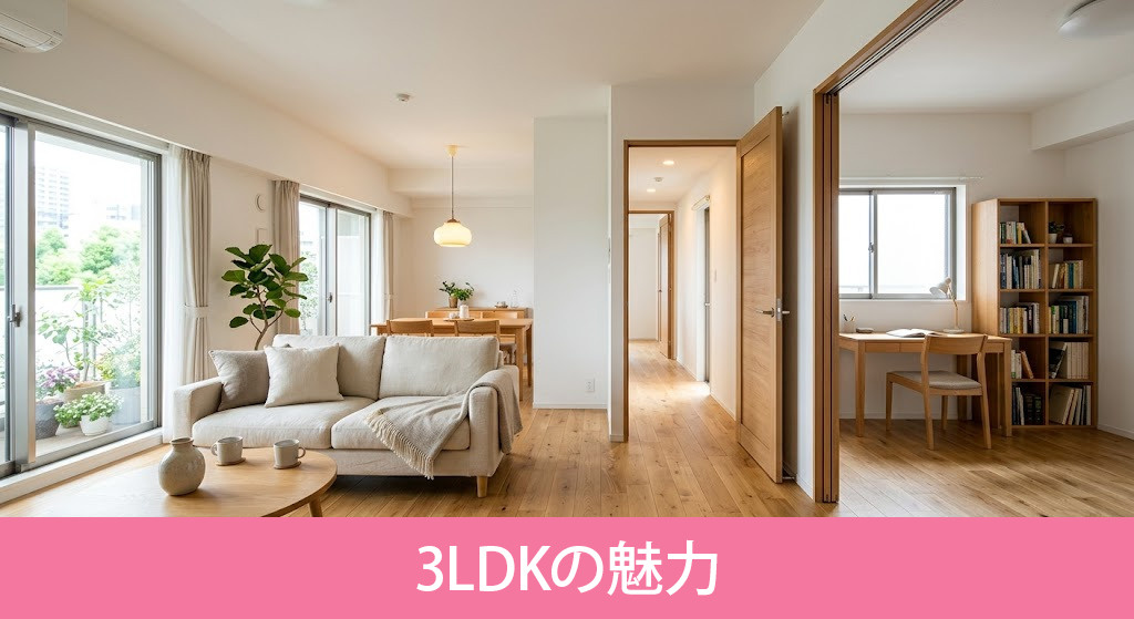 4人家族が選ぶ割合が高い3LDKの魅力