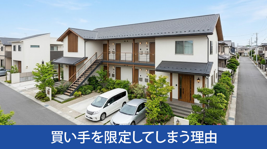 賃貸併用住宅が買い手を限定してしまう理由