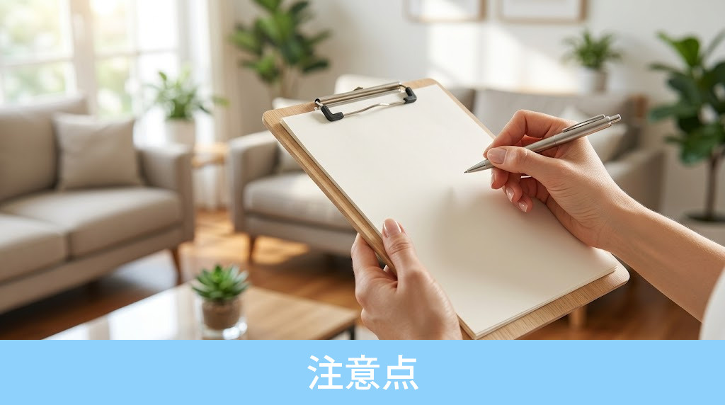 住みながら売却を成功させるための注意点