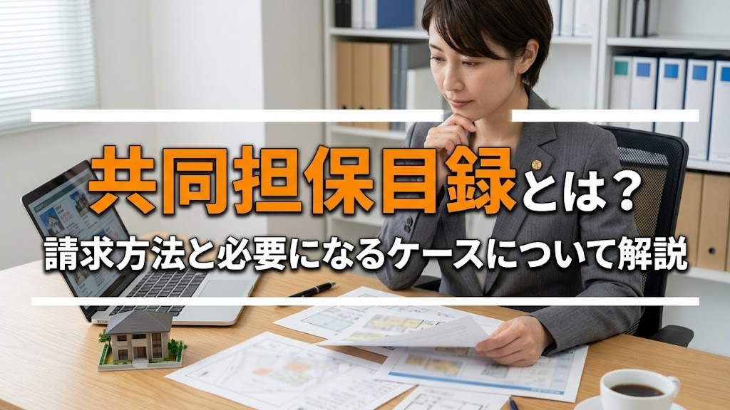 【6月4週目 編集中】共同担保目録とは?請求方法と必要になるケースについて解説