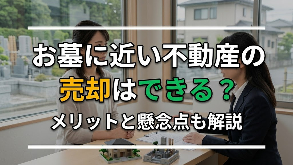 【6月4週目 編集中】お墓に近い不動産の売却はできる?メリットと懸念点も解説