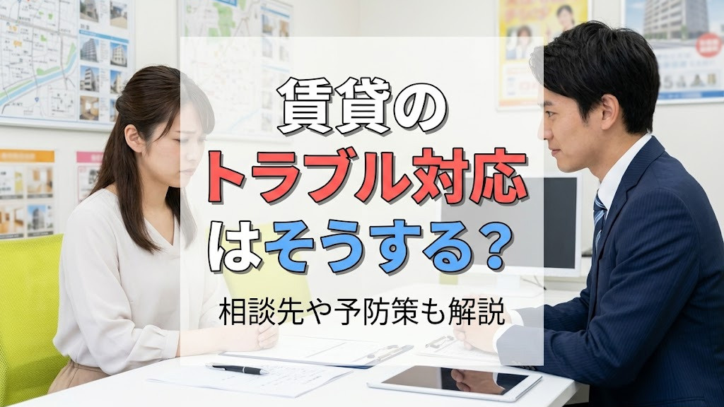 【6月4週目 編集中】賃貸のトラブル対応はそうする?相談先や予防策も解説